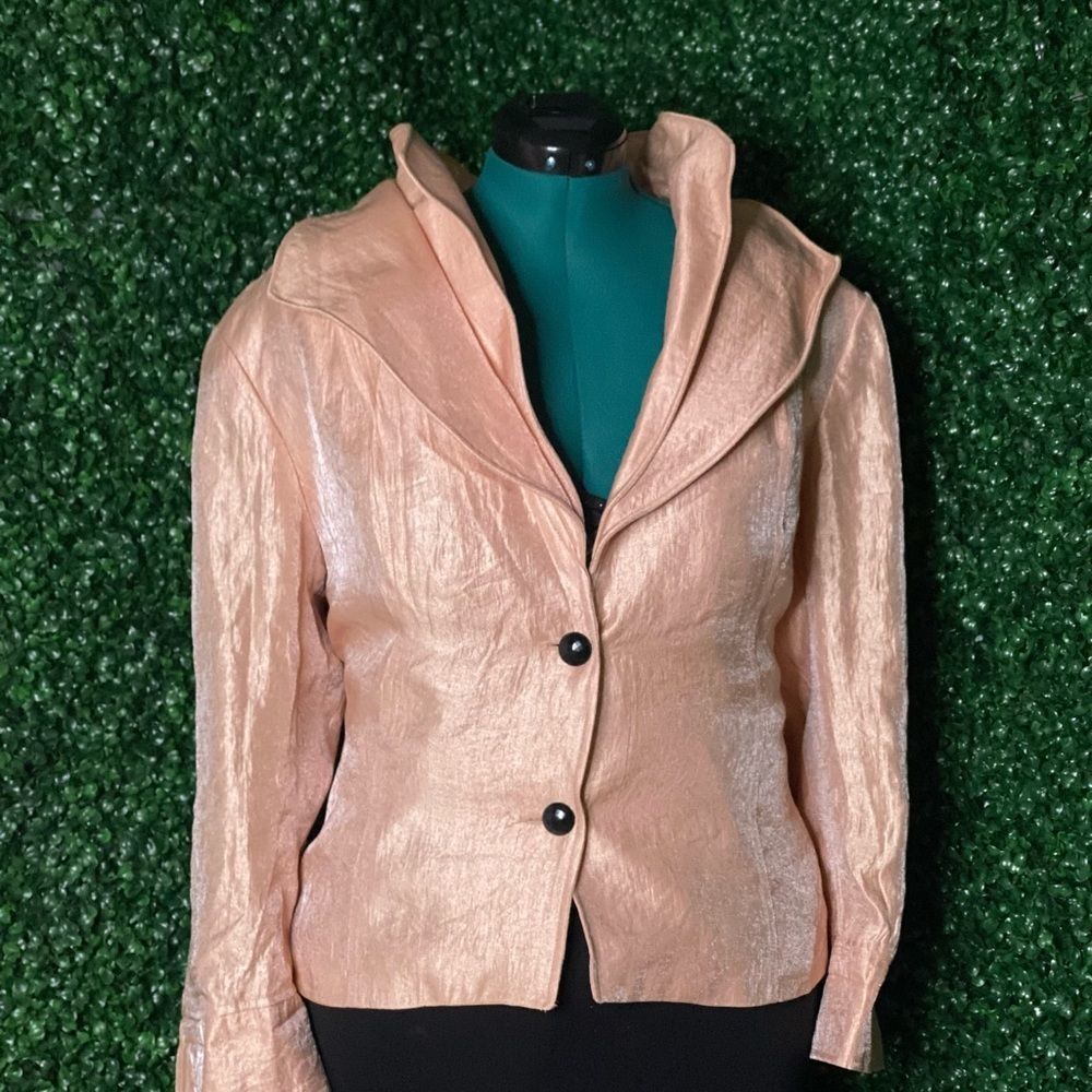 Victor Costa Metallic Pink Blazer